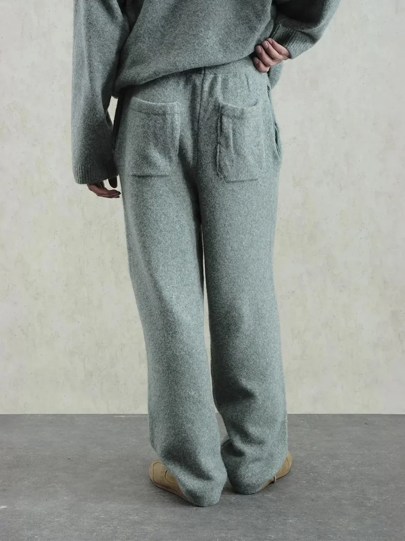 Giesto Mint Green GIESTO Men's Long Knitwear Pants with Drawstring Waist for Men | Best Price UAE